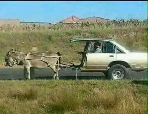 Xe thô sơ thời hiện đại.