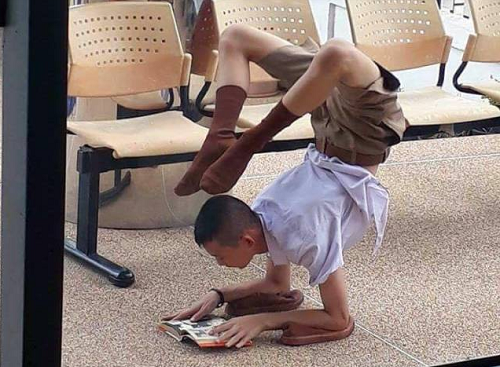 Tư thế học bài đỉnh cao. Tư thế học bài đỉnh cao.