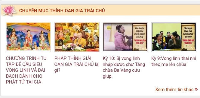 Trang web chùa Ba Vàng bất ngờ gỡ bỏ nhiều thông tin - ảnh 2