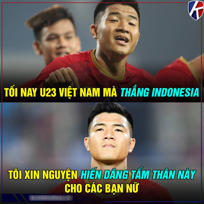 Ảnh chế U23 Việt Nam trước trận "đại chiến" với U23 Indonesia hình ảnh 3 anh che u23 viet nam truoc tran "dai chien" voi u23 indonesia hinh anh 3