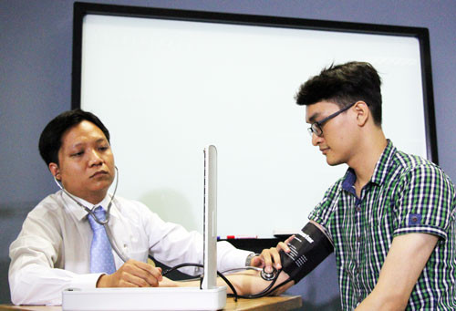 Một giờ học tại Đại học Y dược TP HCM. Ảnh:Mạnh Tùng. Một giờ học tại Đại học Y dược TP HCM. Ảnh: Mạnh Tùng.
