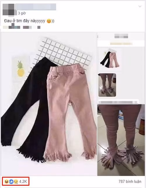 Sự khác nhau quá rõ ràng giữa hàng mẫu và hàng nhận được.