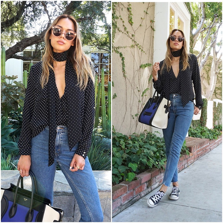 Trang phục họa tiết chấm bi không bao giờ lỗi mốt! ảnh 4 Họa tiết chấm bi không bao giờ lỗi mốt!