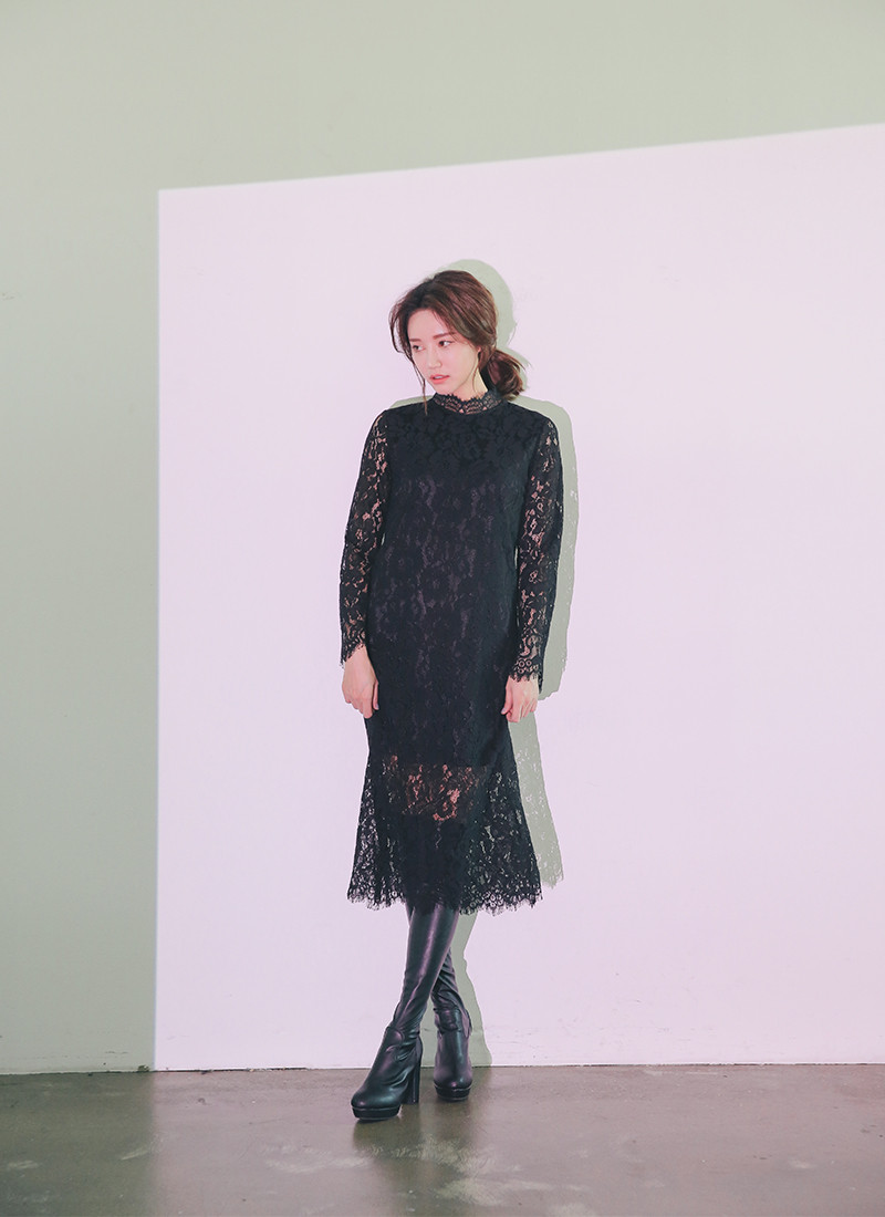 Giới trẻ Hàn mê mẩn váy midi vintage ảnh 3 Giới trẻ Hàn mê mẩn váy midi vintage