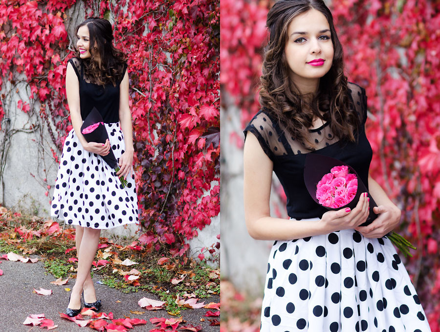 Trang phục họa tiết chấm bi không bao giờ lỗi mốt! ảnh 7 Họa tiết chấm bi không bao giờ lỗi mốt!