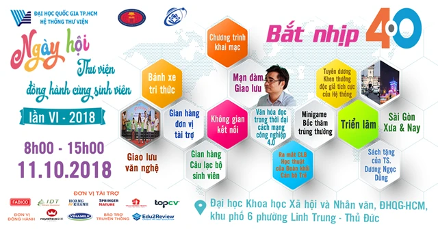 ngày hội “Thư viện đồng hành cùng sinh viên lần VI" năm nay khá nhiều điểm nhấn thú vị cho sinh viên