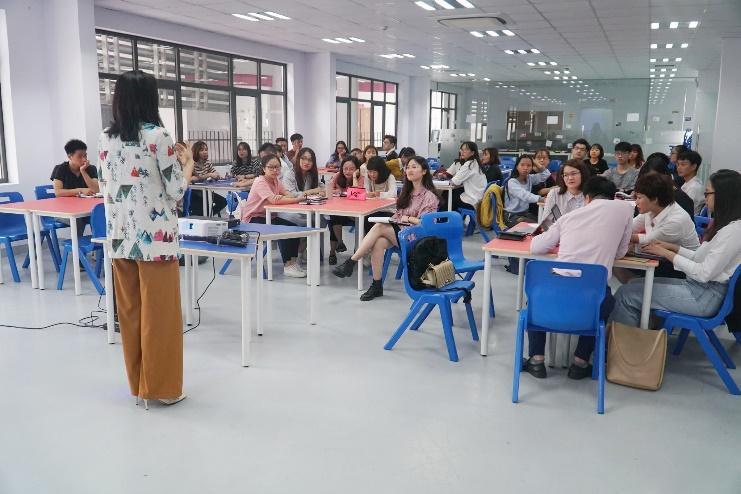 Không gian hội thảo tại trường TH School – đơn vị tài trợ địa điểm cho Hội thảo