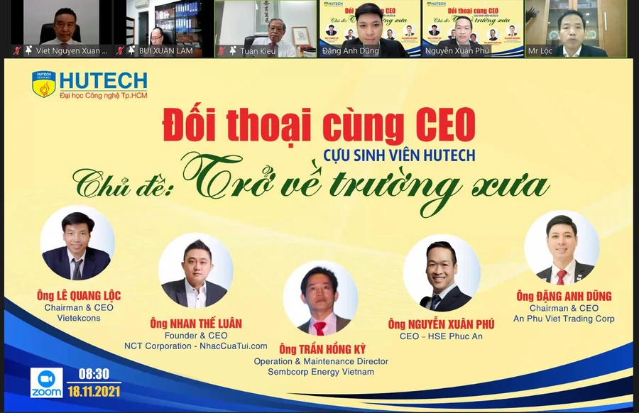 Sinh viên HUTECH đối thoại với 5 CEO có profile "khủng"