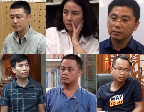 Phan Sào Nam, Lưu Thị Hồng, Nguyễn Văn Dương,Phạm Tuấn Anh, Nguyễn Quốc Tuấn, Kim Thanh Thủy. (Ảnh: Công an nhân dân). Phan Sào Nam, Lưu Thị Hồng, Nguyễn Văn Dương,Phạm Tuấn Anh, Nguyễn Quốc Tuấn, Kim Thanh Thủy. (Ảnh: Công an nhân dân).