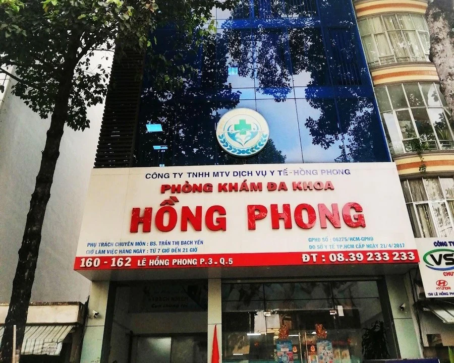 Địa chỉ phòng khám 160 - 162 Lê Hồng Phong, Phường 3, Quận 5 