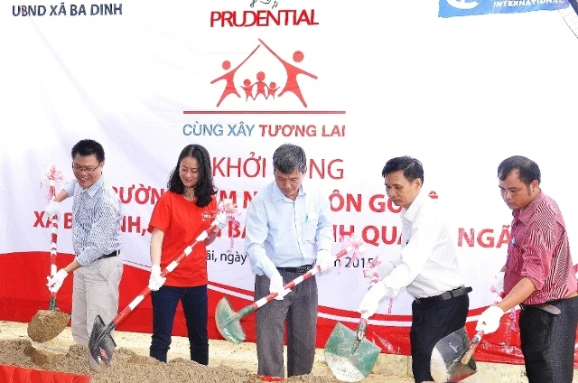 Prudential xây phòng học cho học sinh Ba Tơ, Quảng Ngãi