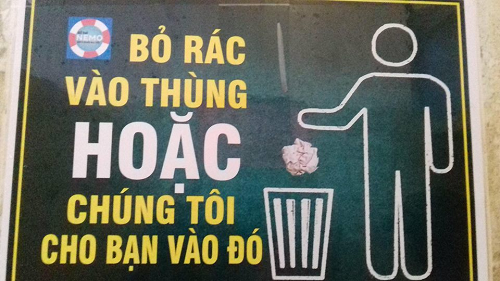 Biển cảnh báo "bá đạo". Biển cảnh báo bá đạo.