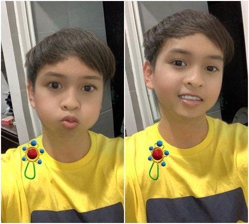 Khi Đàm Vĩnh Hưng, Đông Nhi... hóa em bé ảnh 5 Hồ Quang Hiếu khoe ảnh trở về thời ngố tàu.