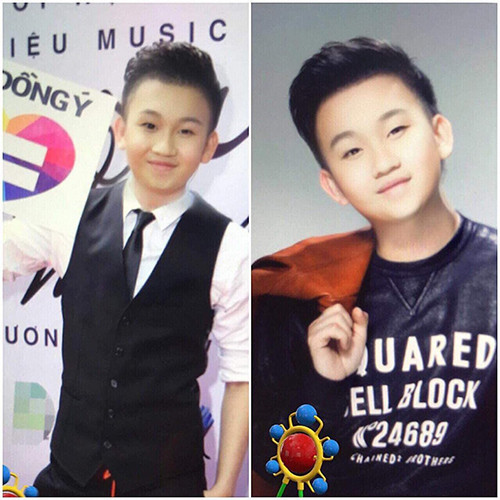 Khi Đàm Vĩnh Hưng, Đông Nhi... hóa em bé ảnh 4 Dương Triệu Vũ trông khôi ngô, lãng tử trong bức ảnh chế.