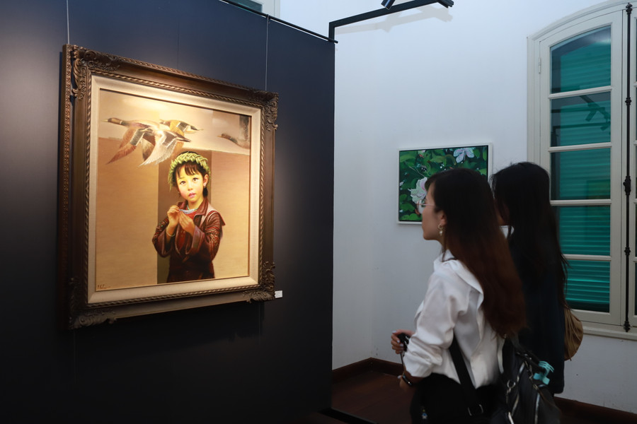 Tác phẩm "Nơi mùa thu đi qua" của tác giả Lê Thế Anh vẽ năm 2023. Tác phẩm "Nơi mùa thu đi qua" của tác giả Lê Thế Anh vẽ năm 2023.