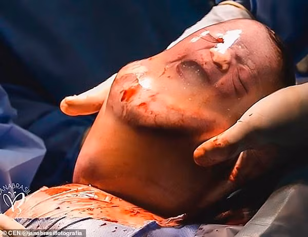 … một lúc sau thì òa khóc như cảm thấy phiền vì đang ngủ ngon thì bị đưa ra ngoài.