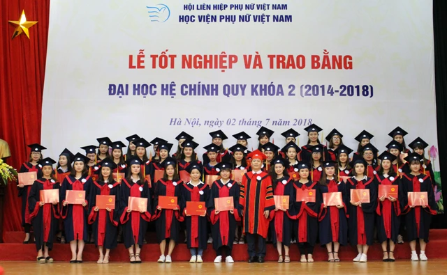 Bế giảng và trao bằng tốt nghiệp cho SV khóa II – Học viện Phụ nữ Việt Nam