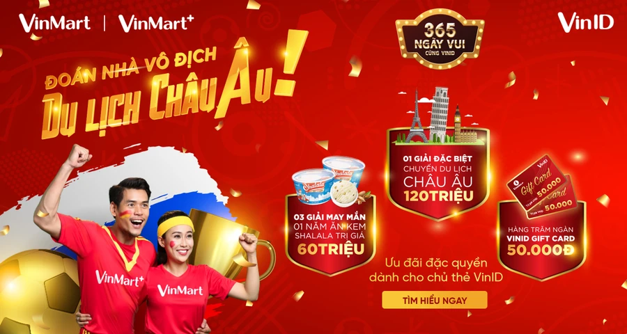 Chuyến du lịch Châu Âu 9 ngày trị giá 120 triệu đồng đang chờ chủ thẻ VinID tại VinMart&VinMart+