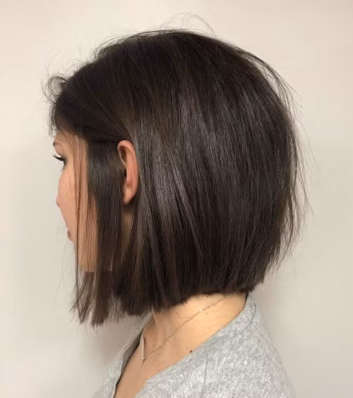 Chobby bob uốn phồng chân màu nâu lạnh