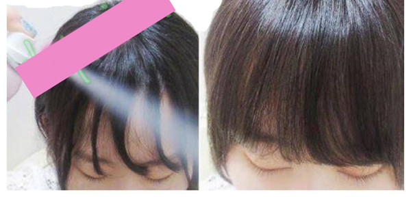 9. Dầu gội khô: Đây là sản phẩm khá quen thuộc với các nàng để tóc mái. Những ngày bận rộn chưa kịp gội đầu chỉ cần xịt dầu gội khô lên tóc là dầu nhờn bị hút sạch, tóc lại bồng bềnh như mới được gội xong. 10-phat-minh-doc-dao-giup-viec-lam-dep-toc-de-hon-bao-gio-het-8