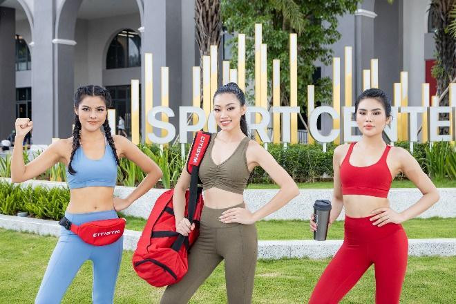 Top 3 Hoa hậu Thể thao đến tập luyện tại Aqua Sport Center. Top 3 Hoa hậu Thể thao đến tập luyện tại Aqua Sport Center.