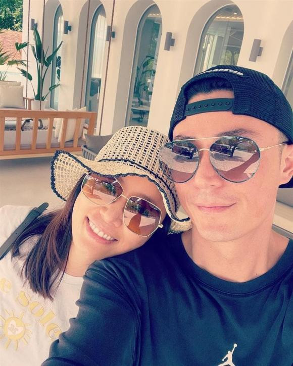 Lâm Tâm Như và Hoắc Kiến Hoa trong chuyến du lịch.