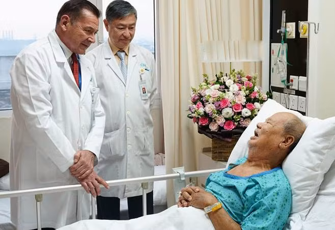 Bệnh nhân hồi phục sau mổ. Ảnh: M.T