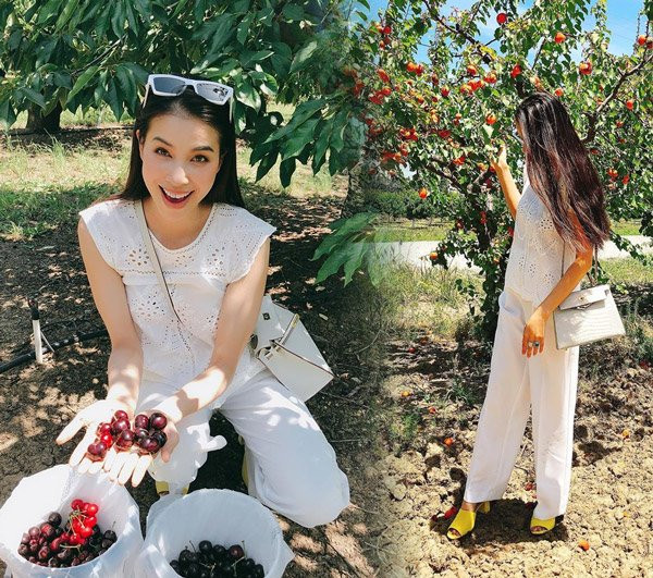 Phạm Hương đơn giản năng động với quần jean và áo sơmi ảnh 13 khong con vay ao dinh ket lua la, pham huong don gian nang dong voi quan jean va ao somi - 14