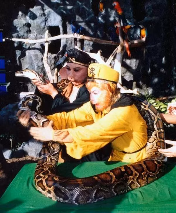 Chùm ảnh hậu trường cực quý hiếm của Tây Du Ký 1986: "Sư phụ" ngồi ô tô, Quan Âm Bồ Tát cưỡi ngựa ảnh 7 Empty