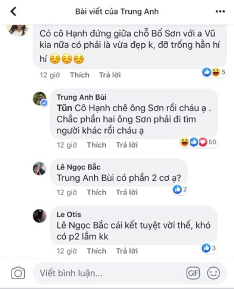 Nghệ sĩ Trung Anh tiết lộ phần 2 của phim. Nghệ sĩ Trung Anh tiết lộ phần 2 của phim.