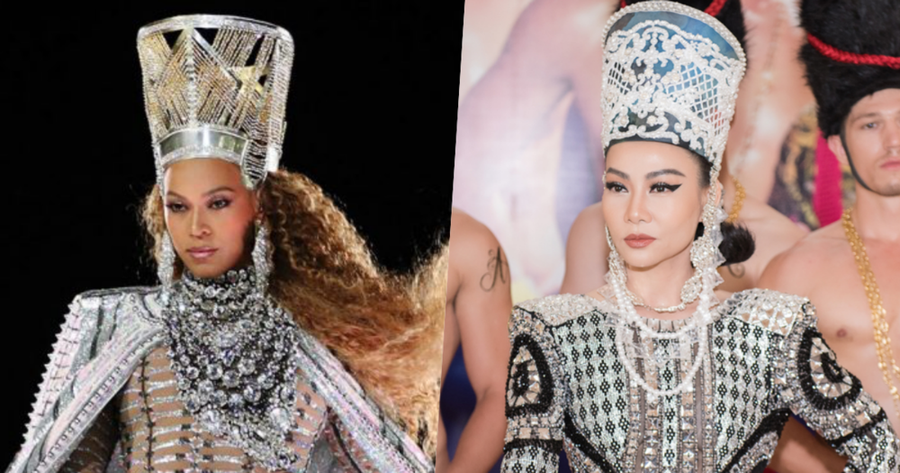 Tạo hình cũng khá giống với Beyoncé.
