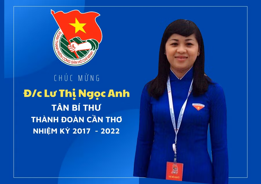 Tân Bí thư Thành đoàn Cần Thơ Lư Thị Ngọc Anh.