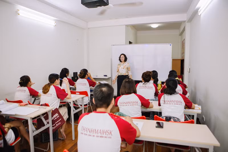 Lớp học tại tiếng Trung THANHMAIHSK do CEO Trần Thị Thanh Mai trực tiếp giảng dạy