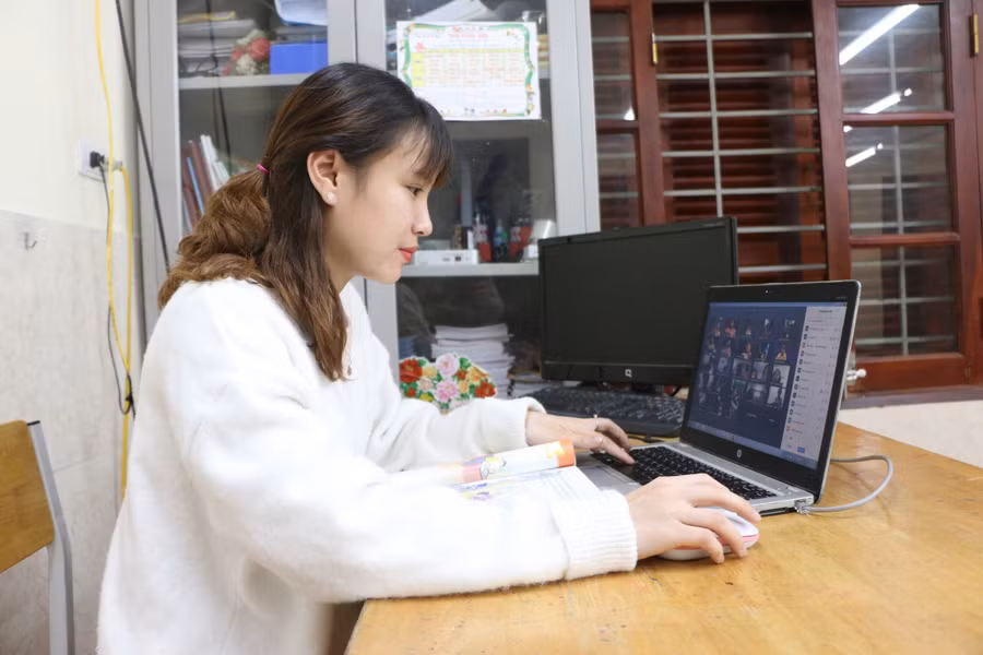 Cấp tiểu học tại Hà Nội đã dạy học online từ tháng 5/2021 đến nay.