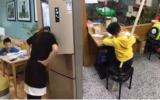 Mỗi lần dạy con học...