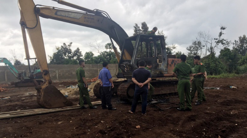 truy tim doi tuong dot xe muc tren ray ca phe dak lak hinh 1