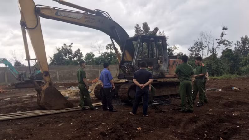 truy tim doi tuong dot xe muc tren ray ca phe dak lak hinh 1