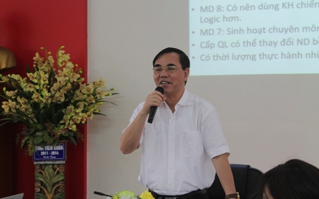 TS. Nguyễn Hải Thập – Phó Cục trưởng Cục Nhà giáo và Cán bộ quản lý Giáo dục (Bộ GD&ĐT) chủ trì buổi tọa đàm