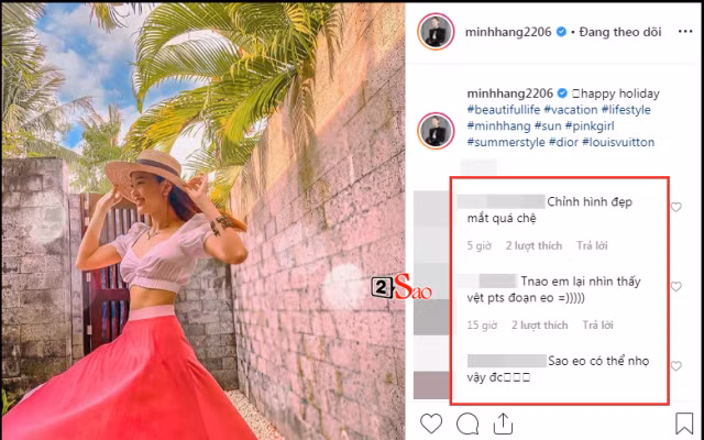 Photoshop bất chấp đúng sai, Minh Hằng bóp eo đến méo cả cửa sắt