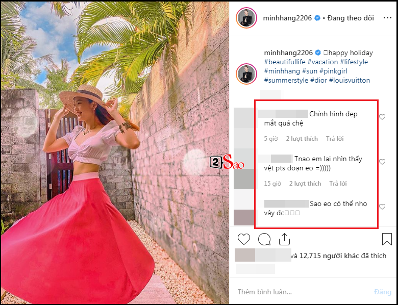 Photoshop bất chấp đúng sai, Minh Hằng bóp eo đến méo cả cửa sắt ảnh 3 Bóp eo đến méo cả cửa sắt, Minh Hằng bị đội quân mạng lao vào phanh phui photoshop bất chấp đúng sai-3