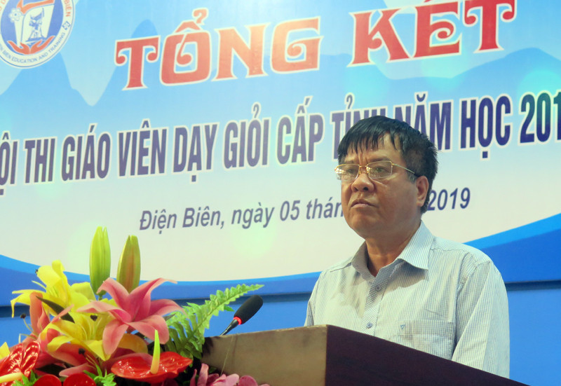Ông Nguyễn Văn Kiên, GĐ Sở GD&ĐT Điện Biên: "Hội thi được tổ chức đảm bảo nghiêm túc, khách quan và tiết kiệm, đạt mục tiêu giảm áp lực cho giáo viên trong khi chất lượng được tăng lên".