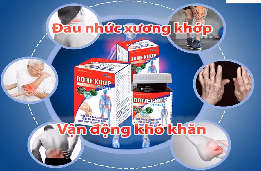 Cẩn trọng với thực phẩm bảo vệ sức khỏe BONEKHOP