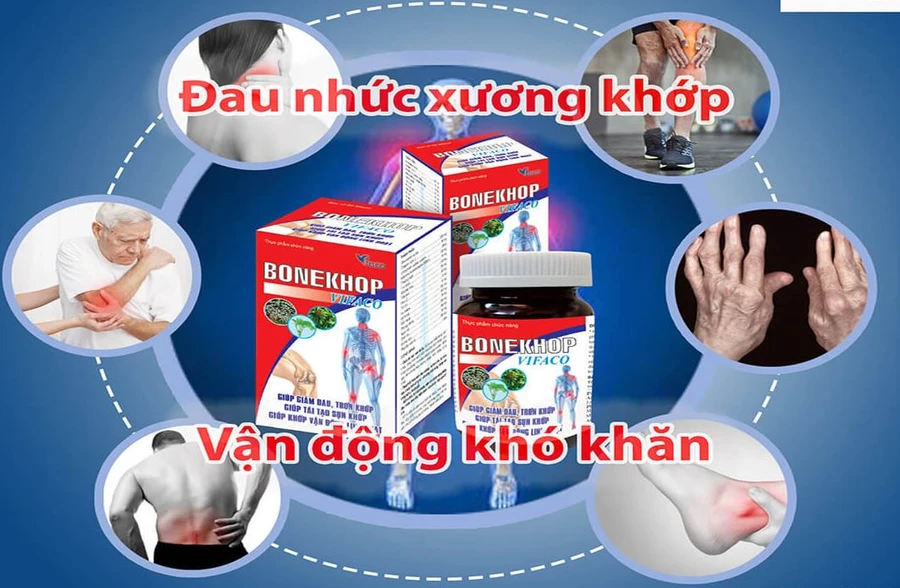 Cẩn trọng với thực phẩm bảo vệ sức khỏe BONEKHOP