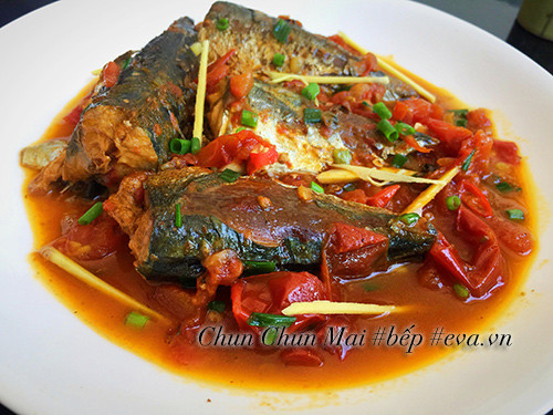 Ca nuc kho ca chua dam da dua com