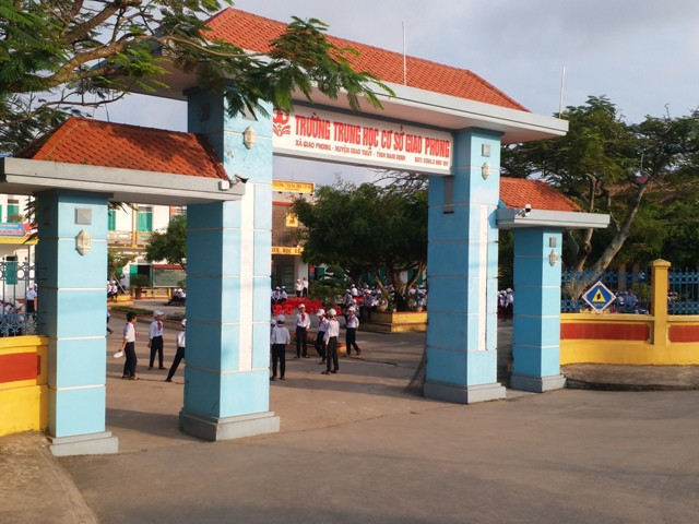 Ngôi trường THCS Giao Phong, huyện Giao Thủy, tỉnh Nam Định hôm nay