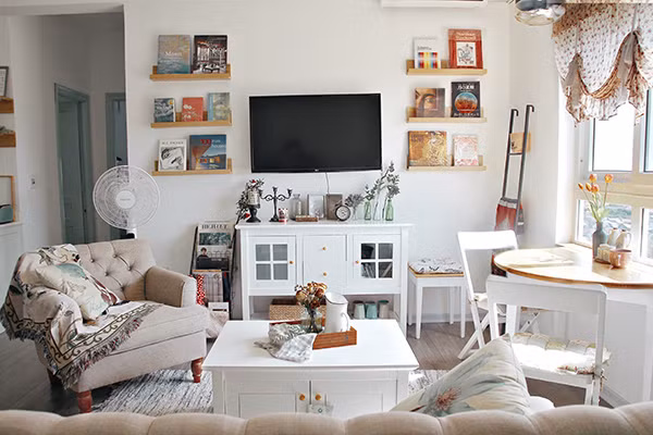 can ho 61m2 nho xinh, lang man nhu trong phim cua “hai ke mong mo” hinh anh 3