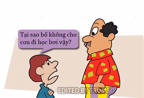 Cộng đồng mạng - Sáng cười: Lý do bố cấm con học bơi