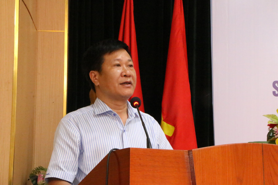 TS Nguyễn Nho Huy - Phó Vụ trưởng Vụ Giáo dục Thể chất nhấn mạnh tới vai trò phối hợp từ nhiều bên trong công tác nâng cao sức khỏe tâm thần cho trẻ em.