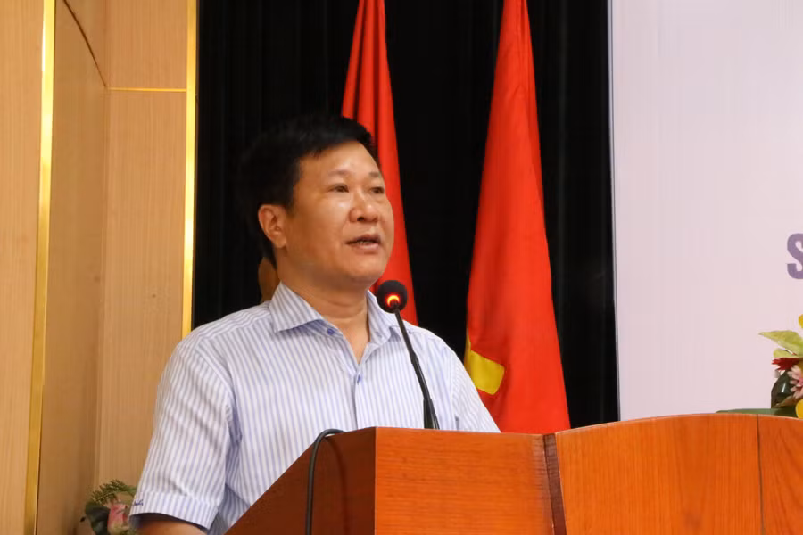 TS Nguyễn Nho Huy - Phó Vụ trưởng Vụ Giáo dục Thể chất nhấn mạnh tới vai trò phối hợp từ nhiều bên trong công tác nâng cao sức khỏe tâm thần cho trẻ em.