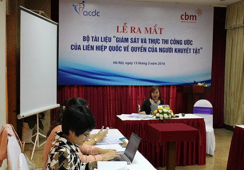 Ra mắt bộ tài liệu hướng dẫn các lãnh đạo Hội Người khuyết tật